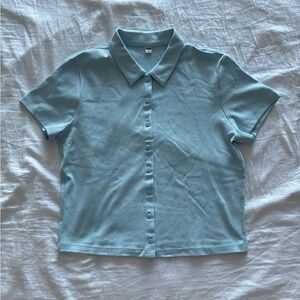 Uniqlo light blue blouse